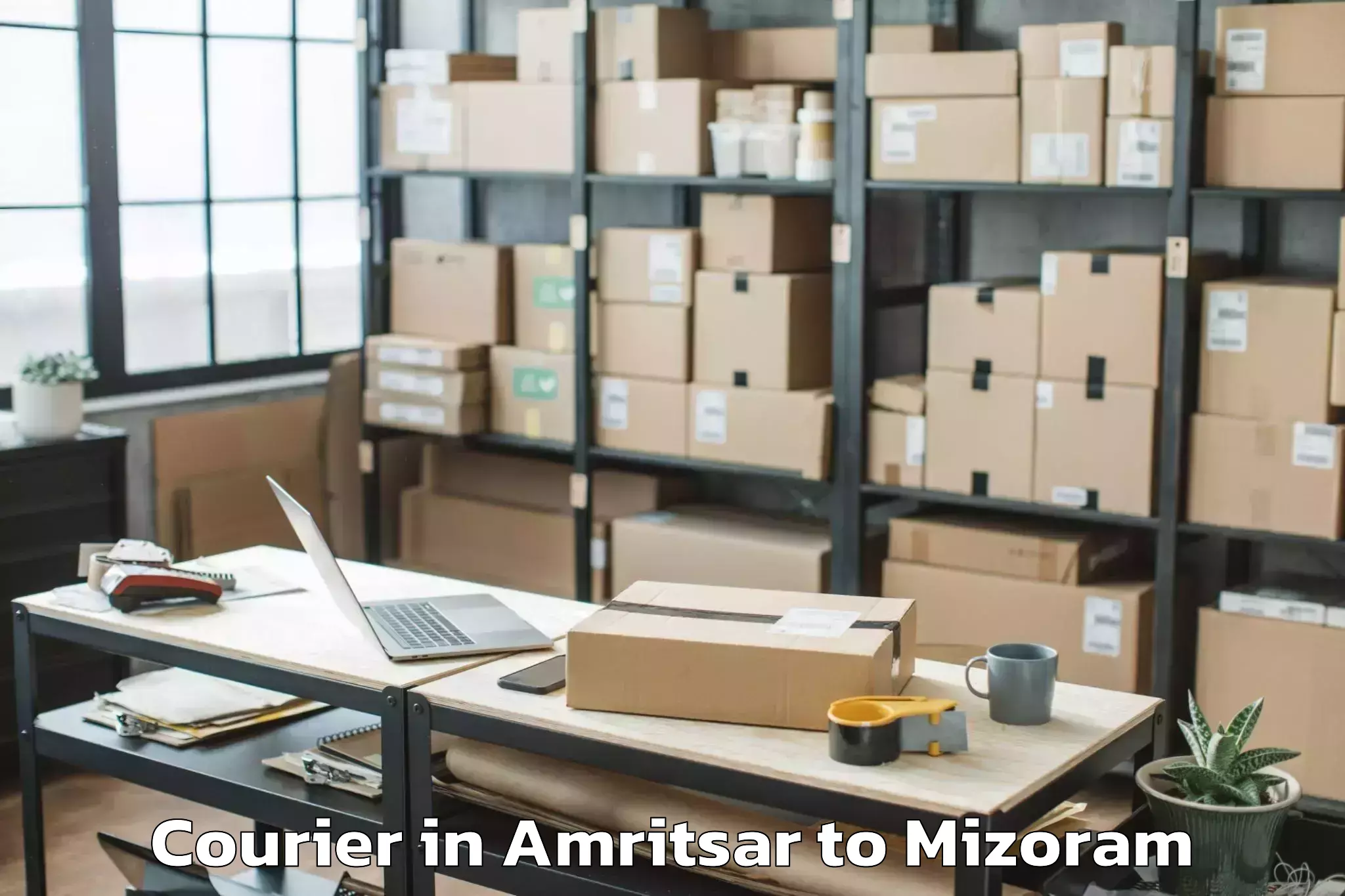 Easy Amritsar to Mizoram University Aizawl Courier Booking